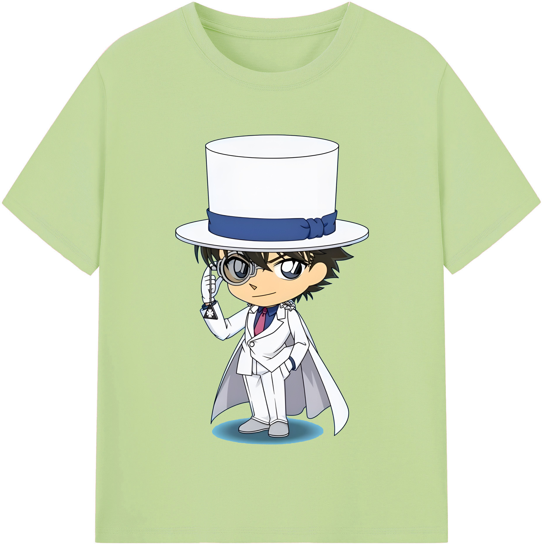 （画像用） 名探偵コナン くろば かいと Detective Conan Kuroba Kaito 綿100％半袖Tシャツ（フロントプリント）